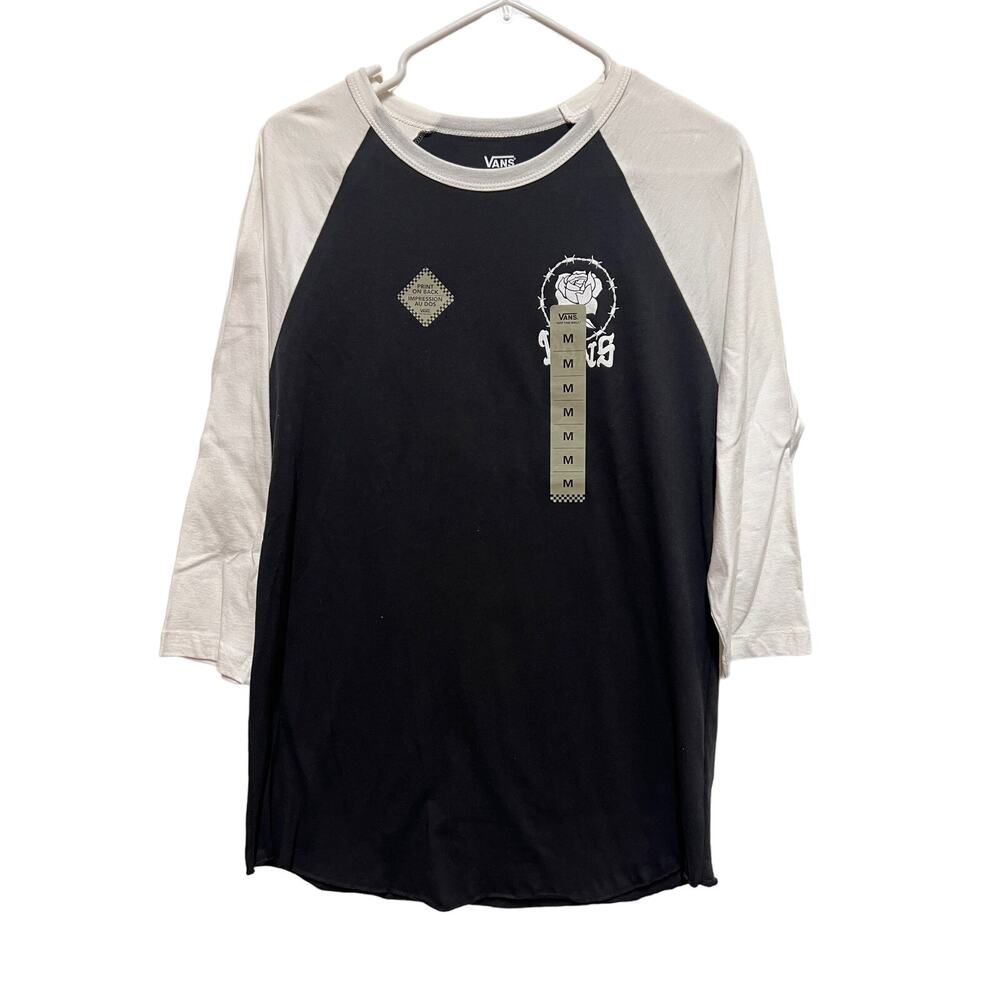 Vans Baseball T Black White Brand new Size Medium